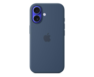 Etui do telefonów APPLE Silikonowe etui MagSafe do iPhone 16 denim